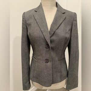 LOFT Ann Taylor Blazer Jacket Gray Size 4P